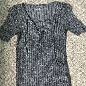 American Eagle tie up t shirt